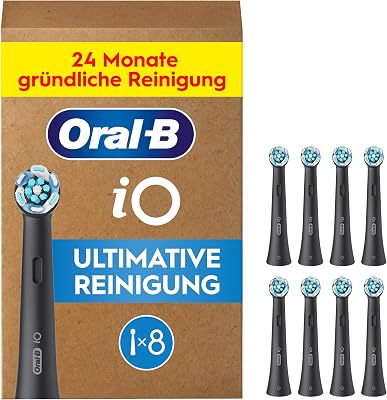 iO Aufsteckbürsten Ultimative Reinigung, Schwarz, 8 Stück