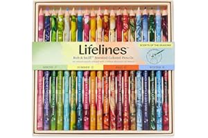Lifelines Scented Colored Pencils, 20-Pack Scents of the Seasons - Rub & Sniff Color Pencil Set Infused with Essential Oil Blends for Arts & Crafts, Coloring Books & School Supplies