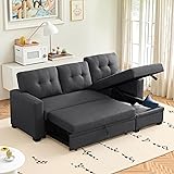 Lyngins L Shaped Sleeper Sofa Bed with Storage