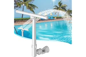 PALLYOU Pool Fountains for Above and In-Ground Pools,Dual Spray High Pressure Pool Sprinkler Fountain 360° Adjustable Pool Water Fountain Pool Chiller Water Fun Pool Aerator Backyard Decor Outdoor Pools