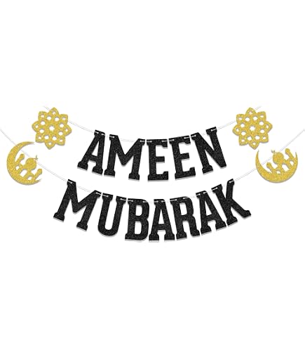 Boyiee Ramadan Mubarak Decorations Backdrop Banner Muslim...