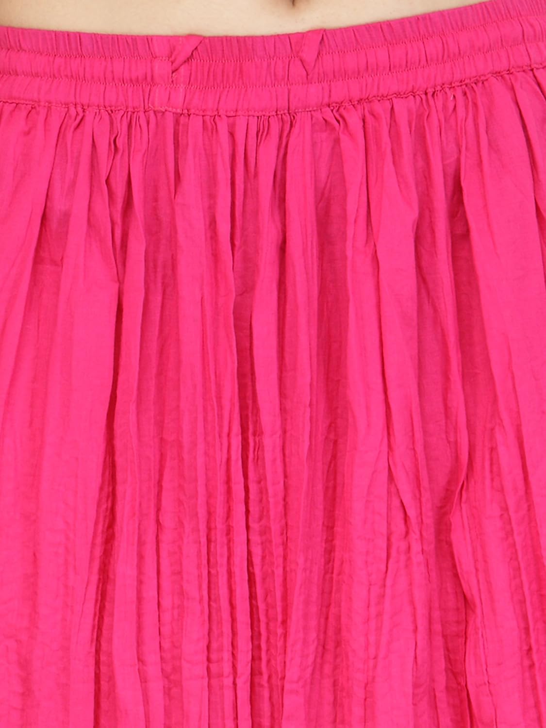 varanga pink pure cotton gold skirts kff-var21029