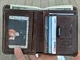 Western Genuine Tooled Leather Cowhide Cow Fur Horse Mens Bifold Short Wallet