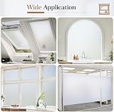 Lifetree Frosted Window Film Privacy 44.5×300 cm Non-Adhesive UV Blocker view 7