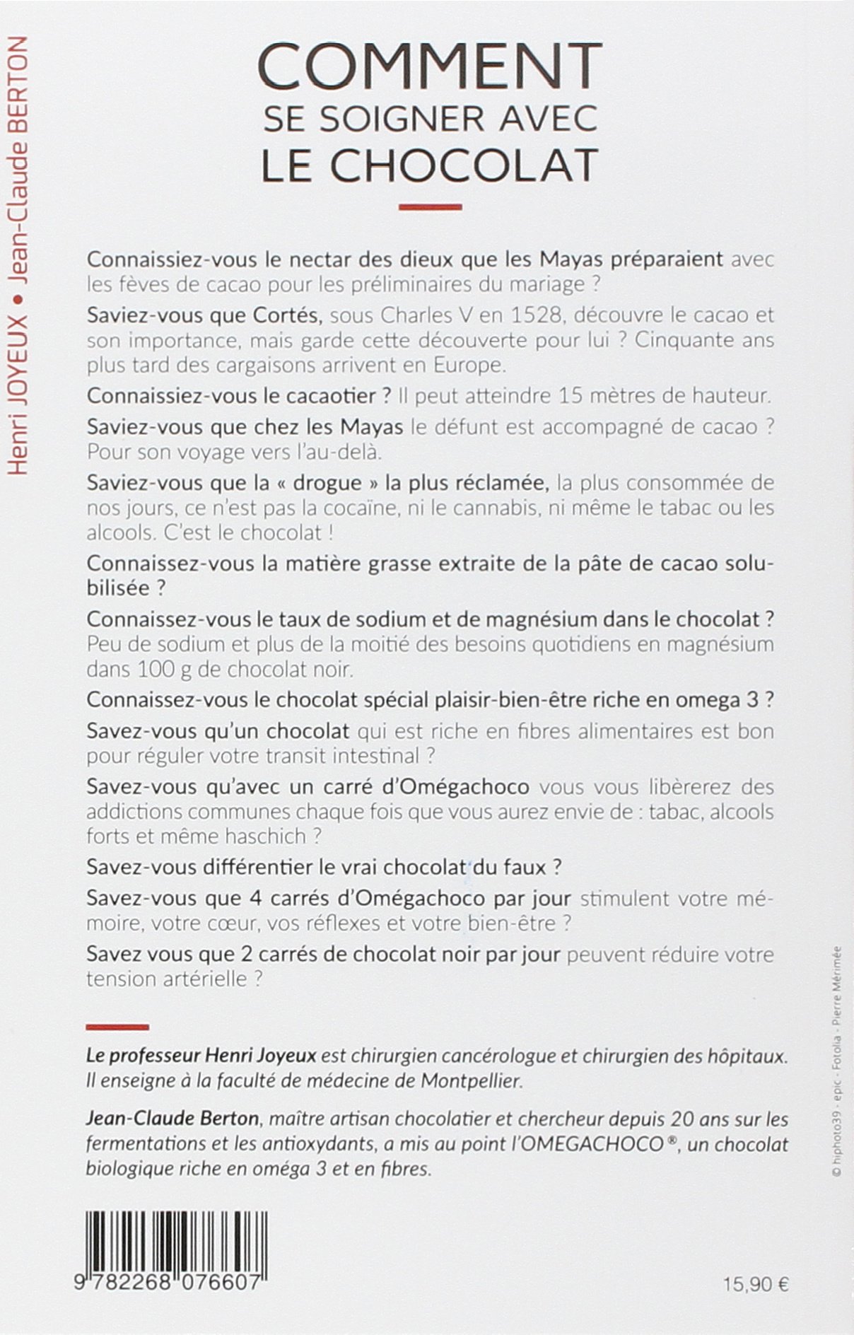 Comment Se Soigner Avec Le Chocolat Pratique French Edition Joyeux Pr Henri Berton Jean Claude Cabrol Christian Amazon Com Books