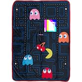 Silver Buffalo Pacman Style, Fleece Throw Blanket, 45x60in | Soft and Cozy, 185 GSM