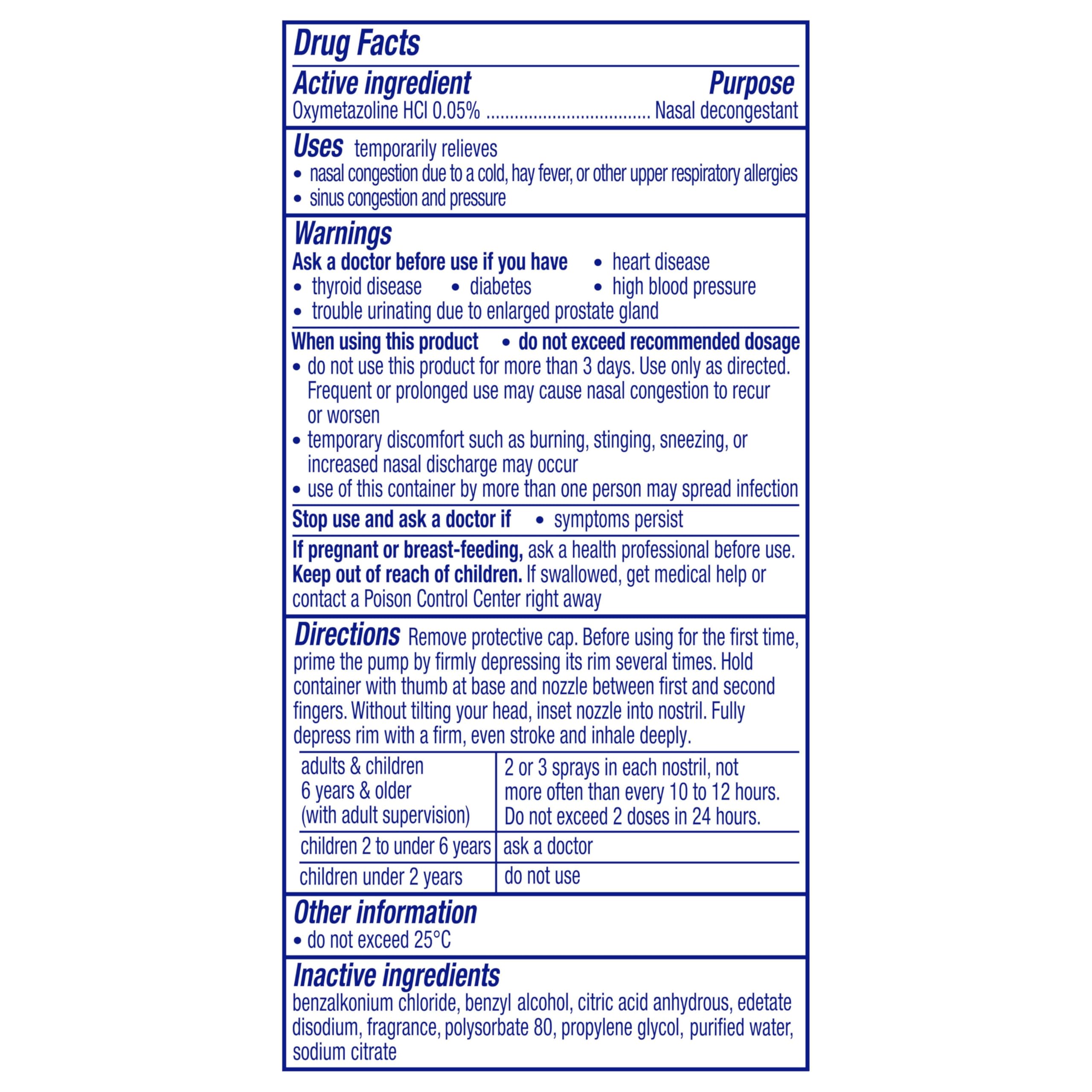 Vicks Sinex SEVERE Nasal Spray with VapoCOOL, Soothing Vicks Vapors, Decongestant Medicine, Relief from Stuffy Nose due to Cold or Allergy, & Nasal Congestion, Sinus Pressure Relief, 265 Sprays