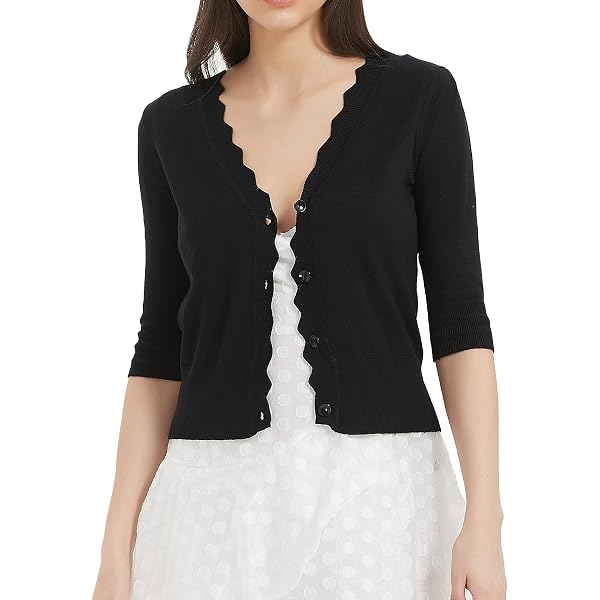ToBeInStyle Women's Long Sleeve V-Neck Cardigan Sweater, Button Detail, Cozy & Versatile - View #6