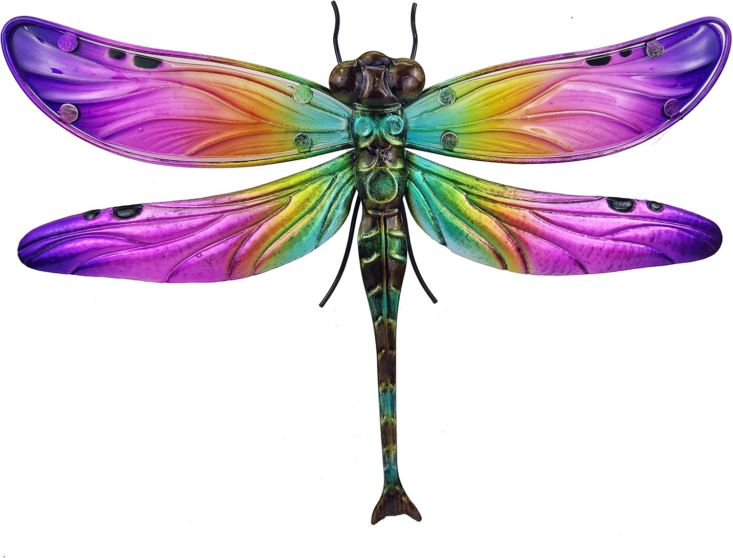 Plaques & Wall Art - JOYBee Metal Dragonfly Wall Decor Outdoor Garden Fence Art,Hanging Decorations for Living Room, Bedroom