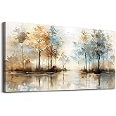 Lapremoly Large Wall Decor For Living Room Framed Wall Art for Bedroom Abstract Tree Painting Wall Artworks Hang Pictures For Office Decoration Canvas Prints Room Home Decorations Posters 30"X60"