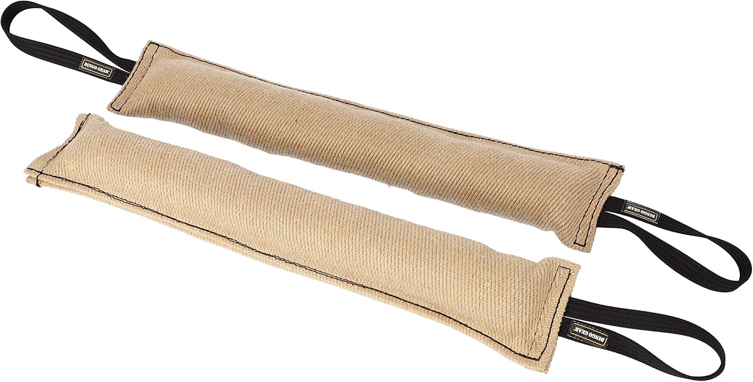 DINGO GEAR Strong Bite Tug with 2 Handles, Reinforced, Natural Material, for Dog Training and Play Bite Tug 40 x 6 cm - Image 5