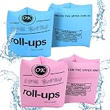 Gukasxi 4 Pack Inflatable Swim Armbands Kids Adults Pink Blue PVC Safety Floats view 1