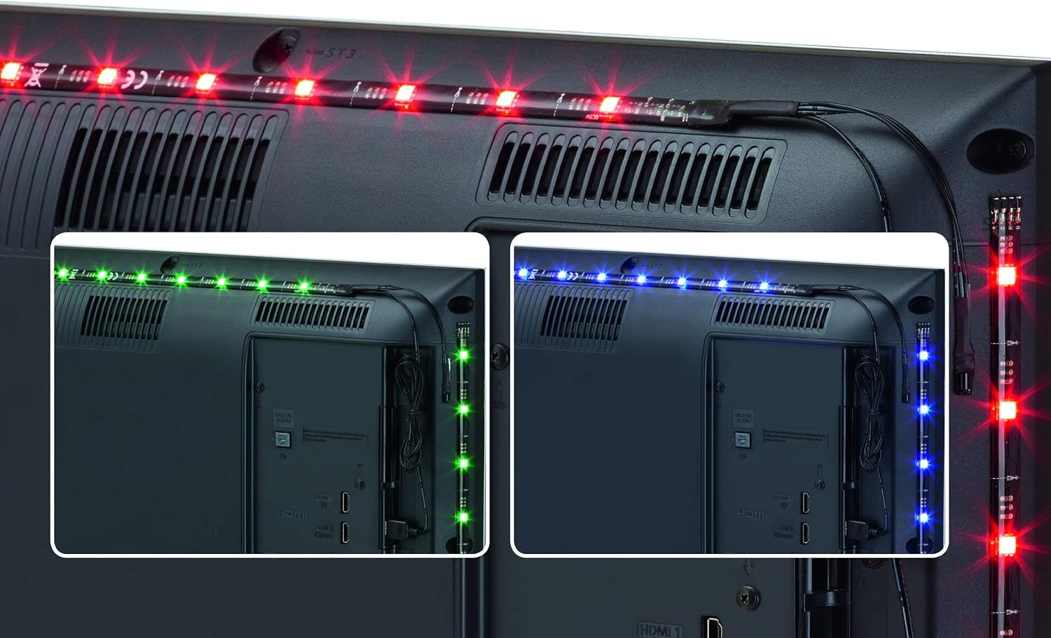 BRILONER Leuchten 2353-024 LED TV Lighting, Dimmable Strip, Self-Adhesive LED Strip, 2 m, USB Connection - Image 5
