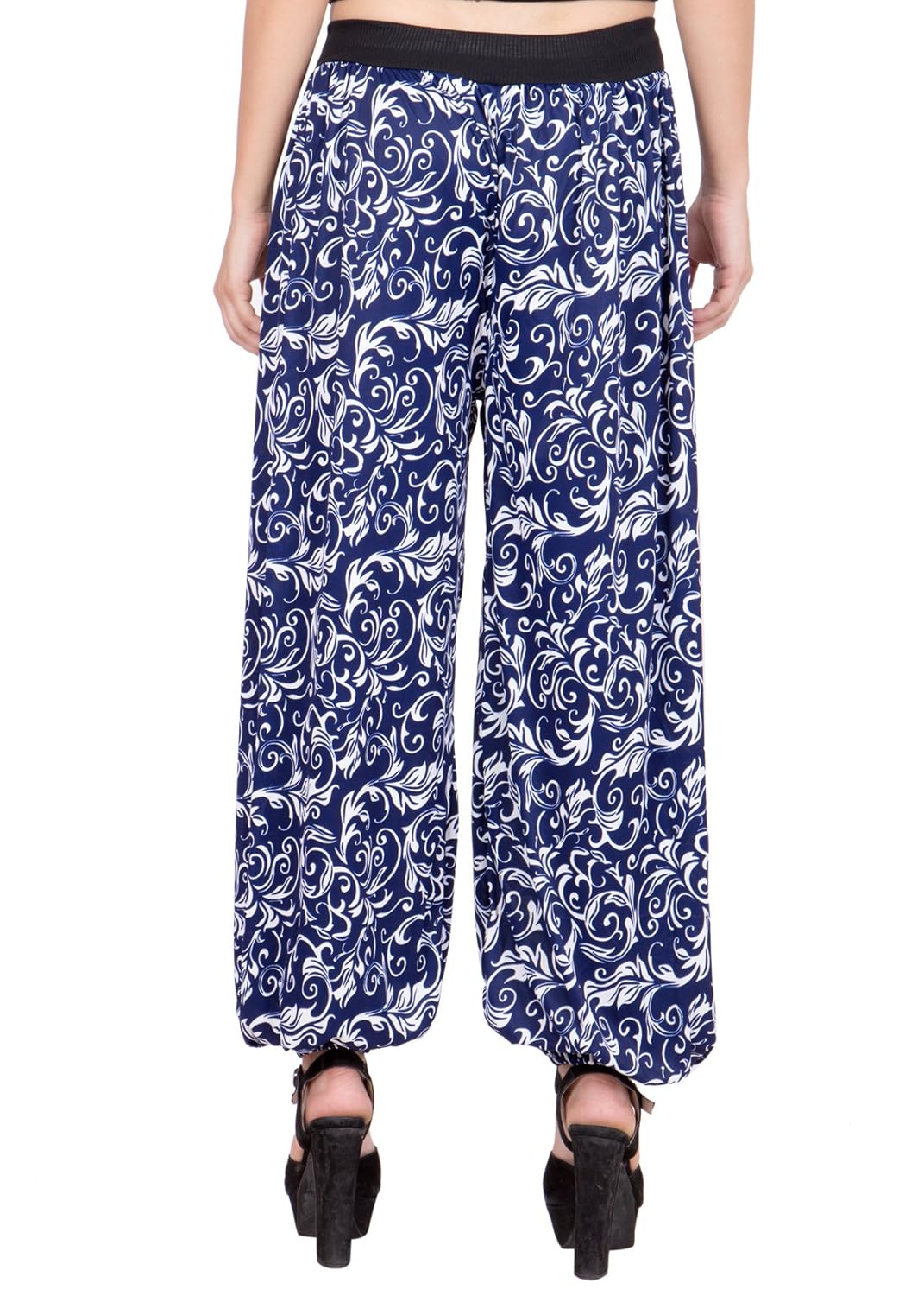 adonia women's poly-knit lycra harem (blue)