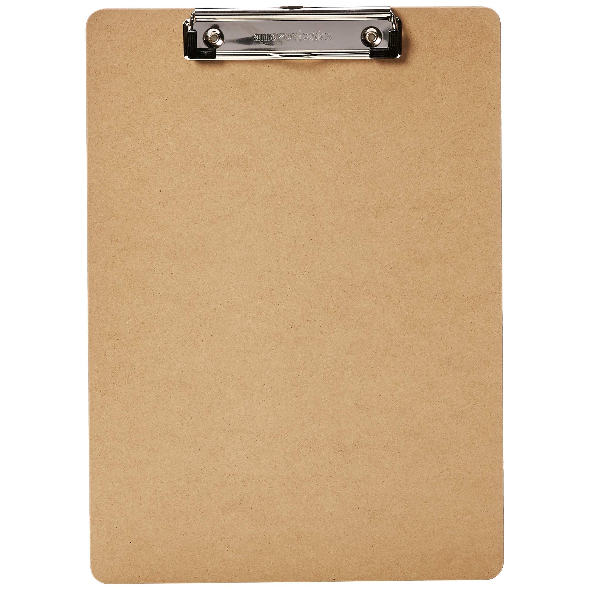 Amazon Basics Hardboard Clipboard - 6-Pack, Brown