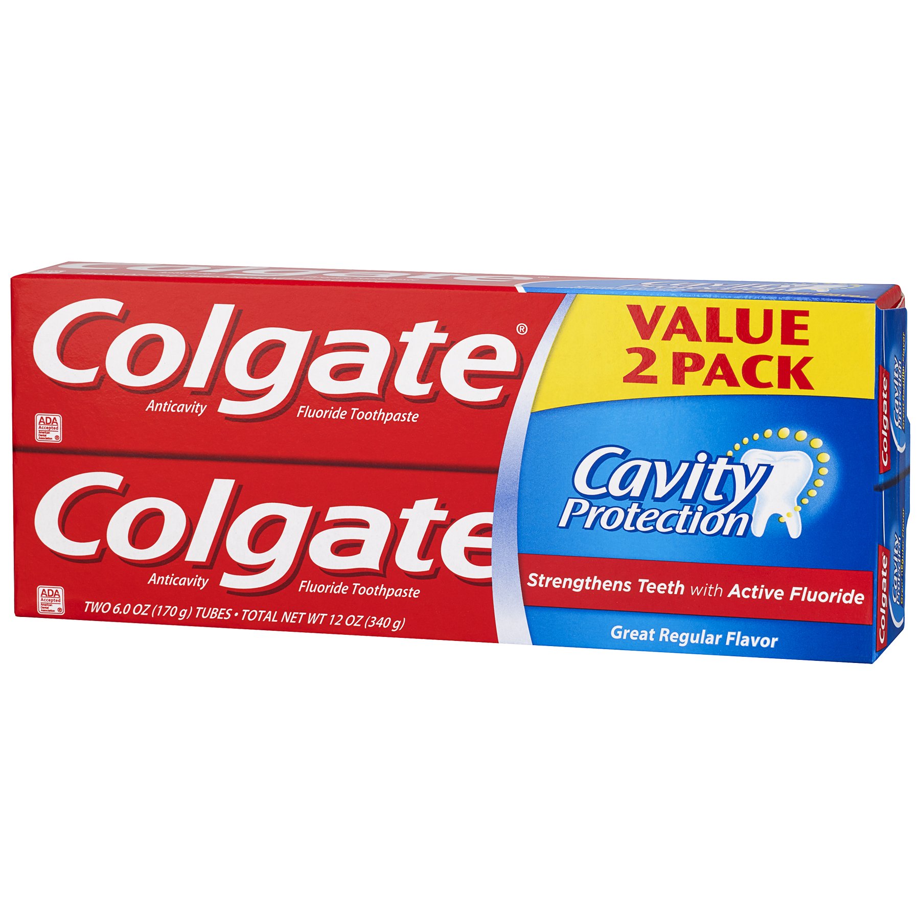 Colgate Cavity Protection Toothpaste with Fluoride 6 ounce Twin Pack