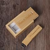 RXFSP Personalised Engraved Bamboo Wood USB Flash Drive 8GB - Wedding Gift view 4