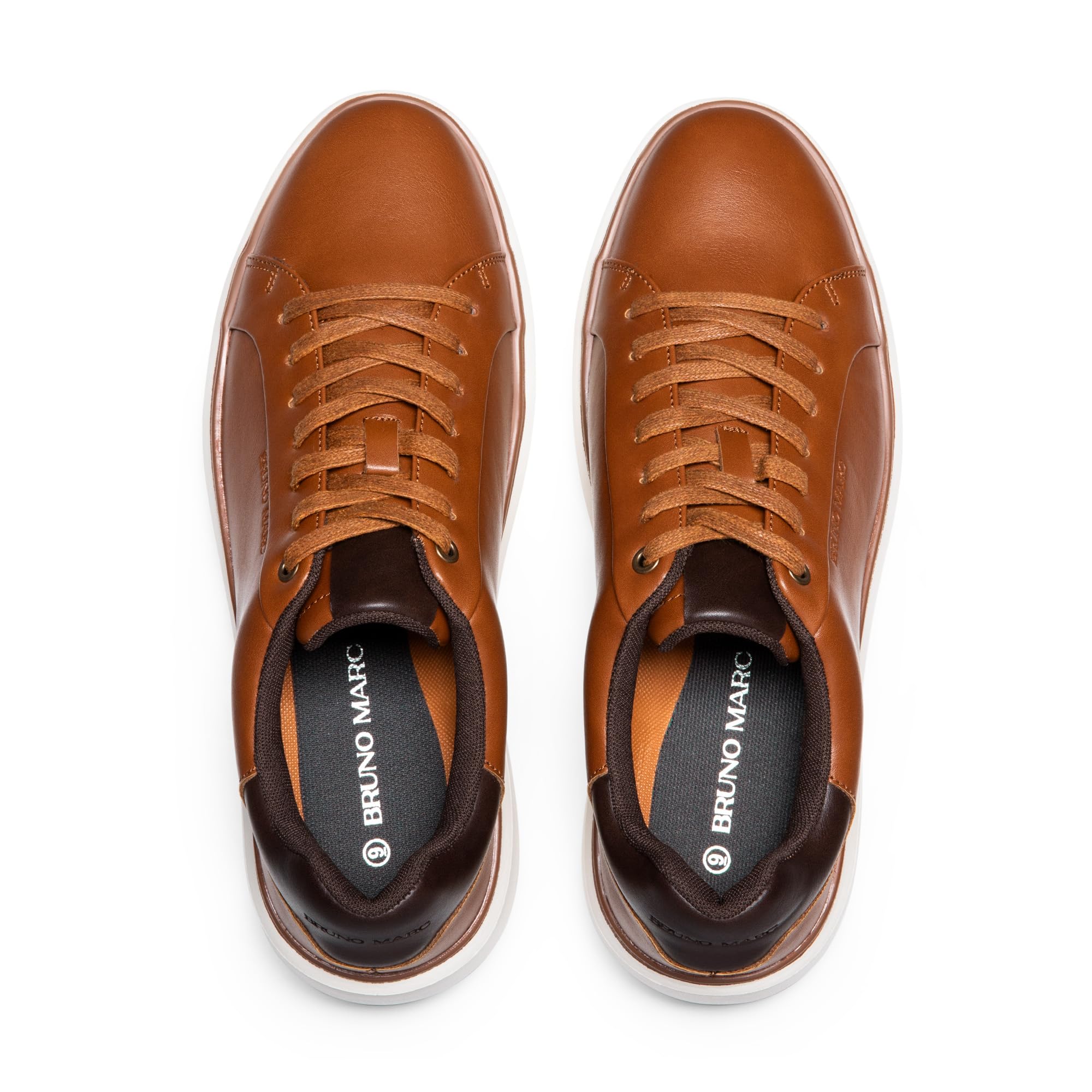 Bruno Marc Herren Mode Sneaker – Klassische Freizeitschuhe, Bequeme Alltagsschuhe für Arbeit und Freizeit,Size 43,Braun,SBFS2418M 4