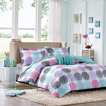 Amazon Com Kaputar Modern Cute Fun Blue Aqua Teal Pink Purple