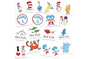 TATTOOFUN Cat Hat Fan I Am Temporary Tattoos | Pack of 36 | MADE IN THE USA | Skin Safe | Party Supplies & Favors | Removable