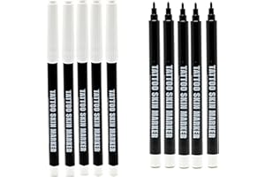 ELEMENT TATTOO SUPPLY - Purple Bold Tip Tattoo Stencil Skin Marker Pen Thin Line Disposable Dot Lines Microblading Body Piercing 5 Markers