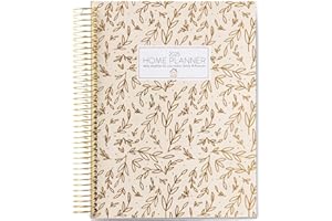 PASSIONATE PENNY PINCHER Home Planner 2025 (Leaf) | Work from Home Planner w/Stickers | Daily Checklist | Monthly Budget Worksheet | Monthly Calendar Layout | Vacation Checklist | Coil Binding | Poly Laminated Cover