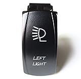 BANDC 5p Left Light Spst On/off Rocker Switch for