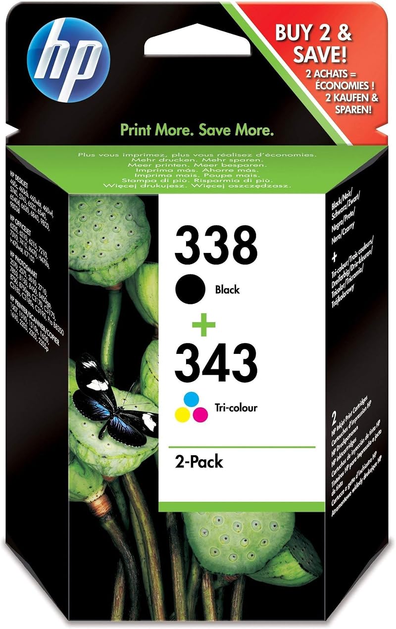 HP SD449EE Original Ink Cartridges Black and Tri-Colour Multipack