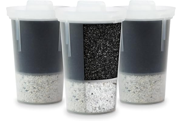 Santevia MINA Alkaline Water Filter Value Pack | 3-Pack At Home Water Pitcher Filter Adds Minerals and Makes Alkaline Water |