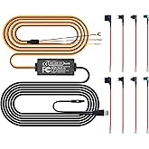 Pelsee Dash Cam Hardwire Kit, Full Set Hard Wire Kit Fuse for P1 Pro, S3 Touch, P1DUO Dash Cam, 12V-24V to 5V Car Dash Camera