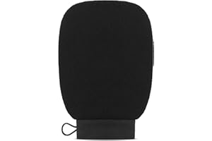 Clarial Exfoliating Body Scrub for Bath & Shower Use - Face Scrubber & Body Exfoliator for Dead Skin Remover - Korean Exfoliating Glove Shower Scrub for Men and Women - Single All Black