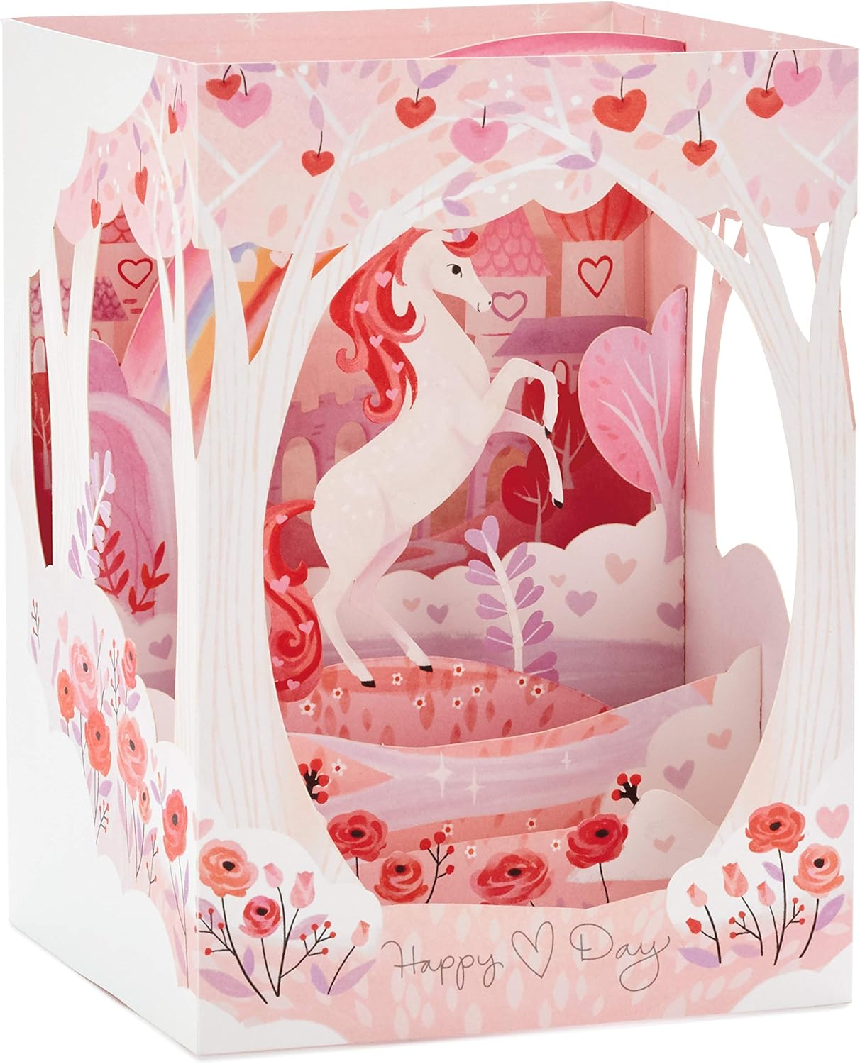 Magical Unicorn 3D Pop-Up Valentine's Day Card from Hallmark, 24cm x 16.6cm - Image 3