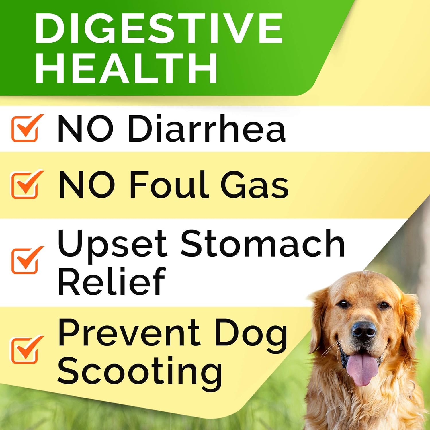 Dog Probiotics Treats for Picky Eaters - Digestive Enzymes + Prebiotics - Chewable Fiber Supplement - Allergy, Diarrhea, Gas, Constipation, Upset Stomach Relief - Improve Digestion, Immunity : Pet Supplies