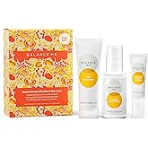 Balance Me Supercharged Radiant Skin Duo, Skincare Set with AHA Glow Mask, Vitamin C Repair Serum & Free Vitamin C Eye Serum, Anti-Aging, Brightening & Hydrating, 3 Piece Gift Set