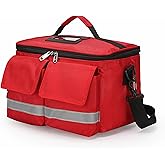 Medical Bag Empty First Aid Bag Emergency First Responder for EMT, EMS, Paramedics and Medical Supplies Kit