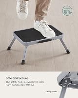 SONGMICS Single Step Folding Ladder GSL001G01 Dove Grey 150 kg view 5
