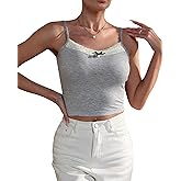 Banamic Tank Tops for Women U Neck Sleeveless Crop Tops Stretch Camisole Cami Shirts