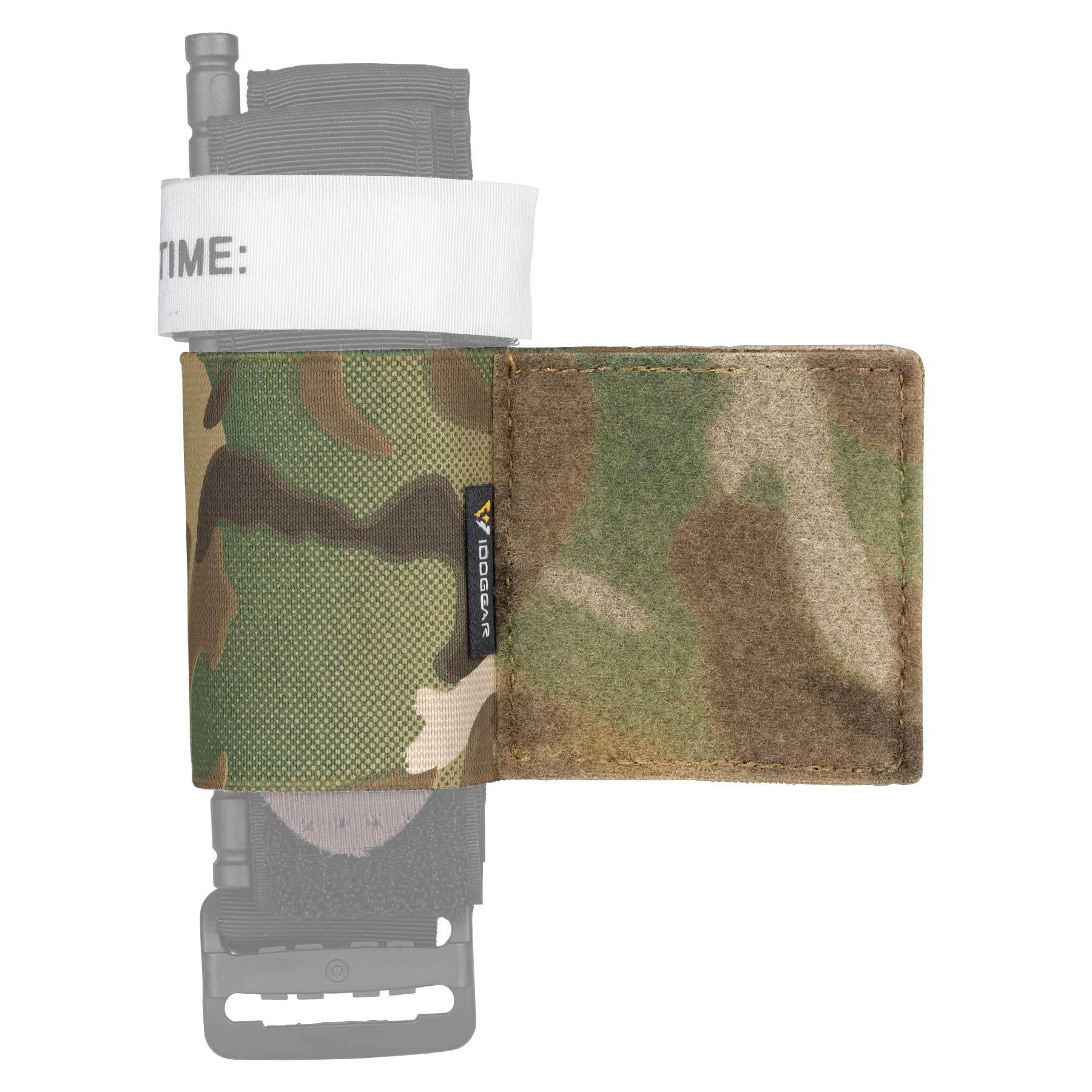 IDOGEAR Tactical Tourniquet Holder for Duty Belt Elastic TQ Tourniquet Kit Pouch Tactical Belt Vest Chest Rig Bags (Multi-camo)