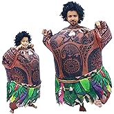 jolinov Maui Inflatable costume maui halloween costume for men kids Inflatable luau costume