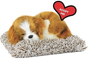 Perfect Petzzz Mini Cavalier King Charles, Realistic Battery-Operated Dog Toy, Calming Companion for Kids & Elderly