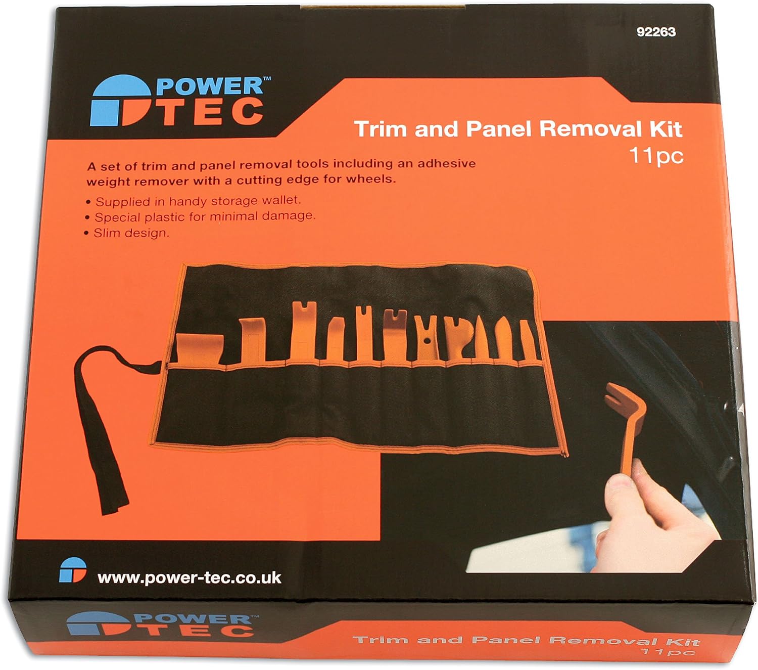 PowerTec 92263 Trim & Panel Removal Master Kit 11pc, Set of 11 - Image 4