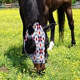 Harrison Howard Elasticity Horse Fly Mask with UV Protection view 2