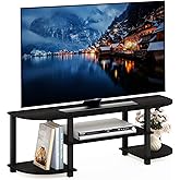 Furinno Turn-S-Tube Wide TV Entertainment Center, Espresso/Black