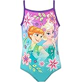 Disney Frozen Bathing Suit | Anna and Elsa Frozen Swimsuit | Swimming Suit for Girls | Sizes 3T to 7