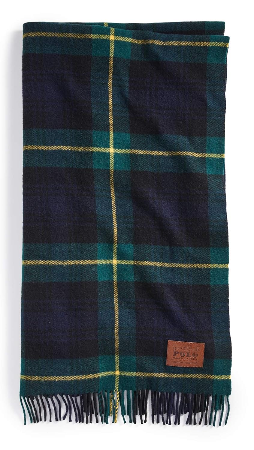 Buy Polo Ralph Lauren Men's Plaid Blanket Wrap, Gordon Modern Tartan