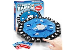 Word Game Family Board Games for Kids & Adults with 2 Modes,220 Topic Categories 24 Letters Pressing Games,Fun Fast-Paced Lea