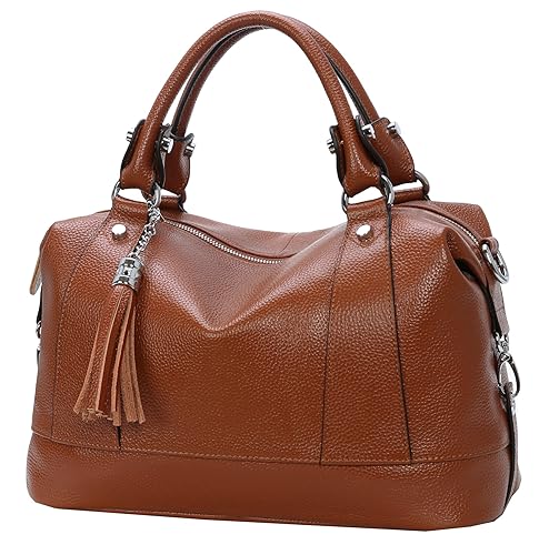 HESHE Womens Genuine Leather Handbags Purse Crossbody Satchel Tote Bags  Ladies Real Leather Bags in Bahrain Whizz Satchels