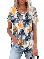 Blouses for Women Dressy Casual Plus Size Loose Fit