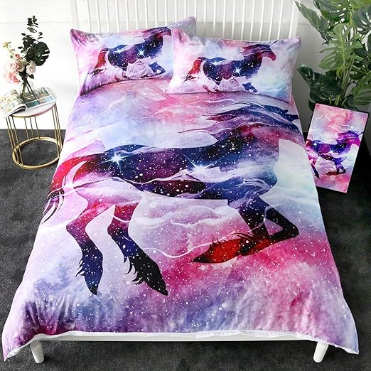galaxy unicorn bedding