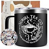 Fufendio Book Lovers Gifts for Women - Acotar Gifts for Men - Reader Gift for Bookworm Librarian - Bookish Gift Coffee Mug 14 oz